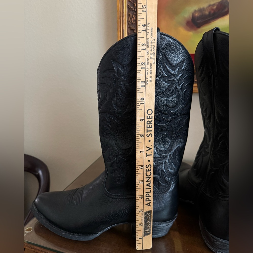 Ariat Men's Heritage R Toe Western Boot in Black - Size 9D - Picture 11 of 13